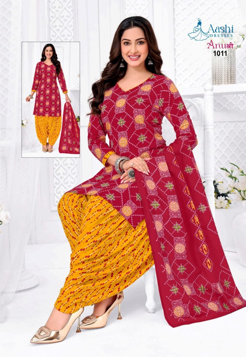 Anushree Patiyala By Aashi Cotton Printed Dress Materials